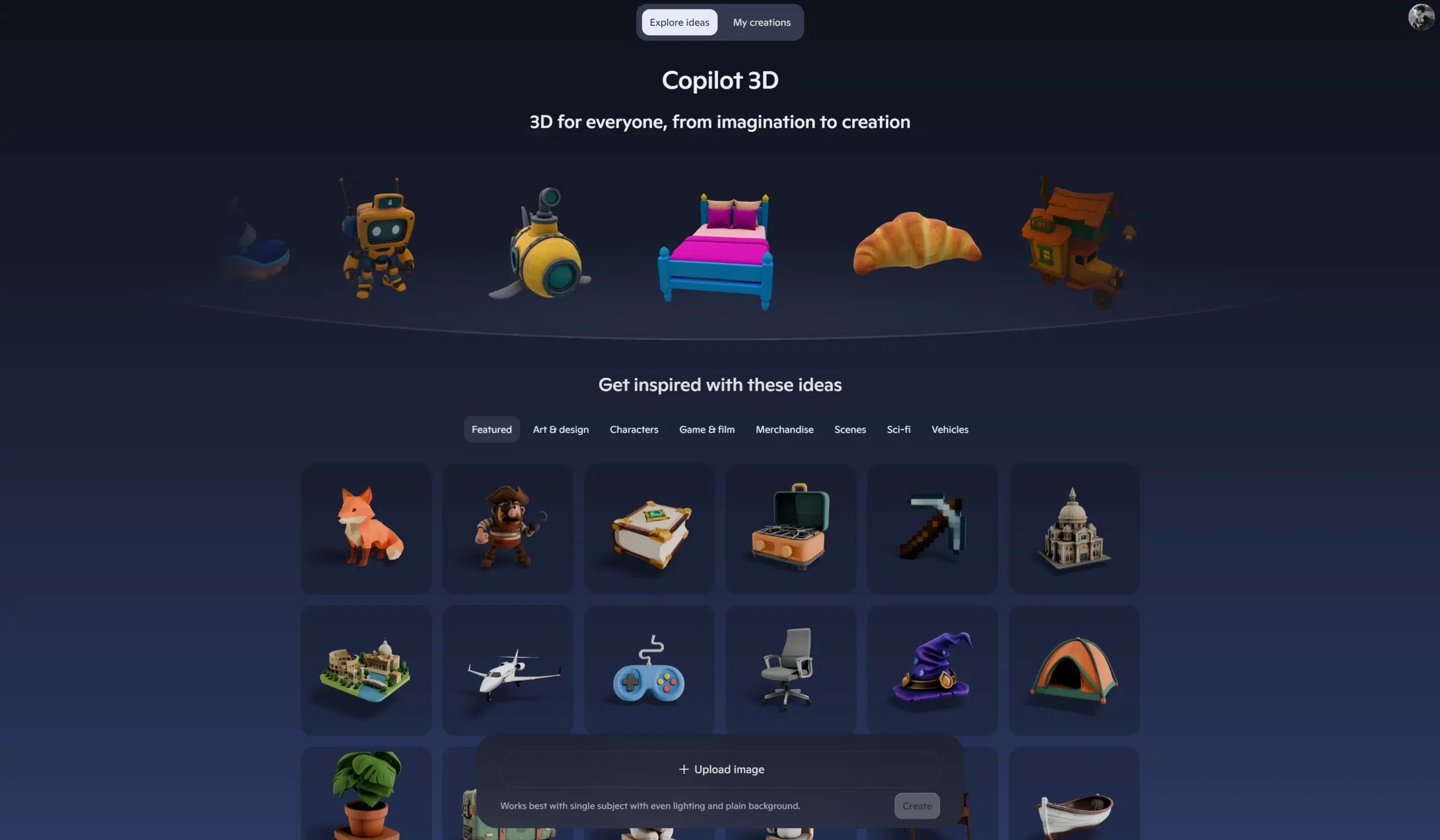 copilot 3d GPT