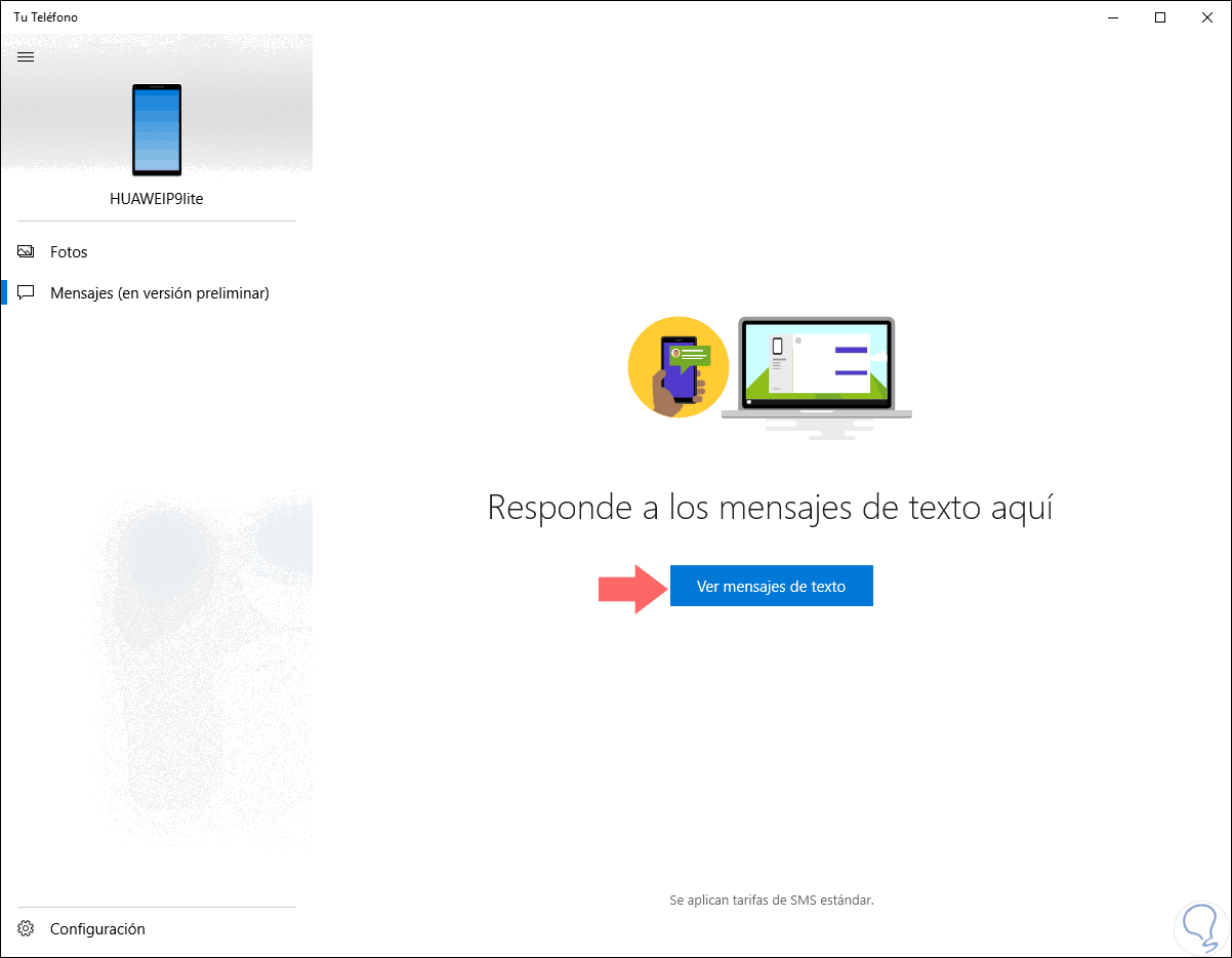 Mensajes de Google para web en Windows 11