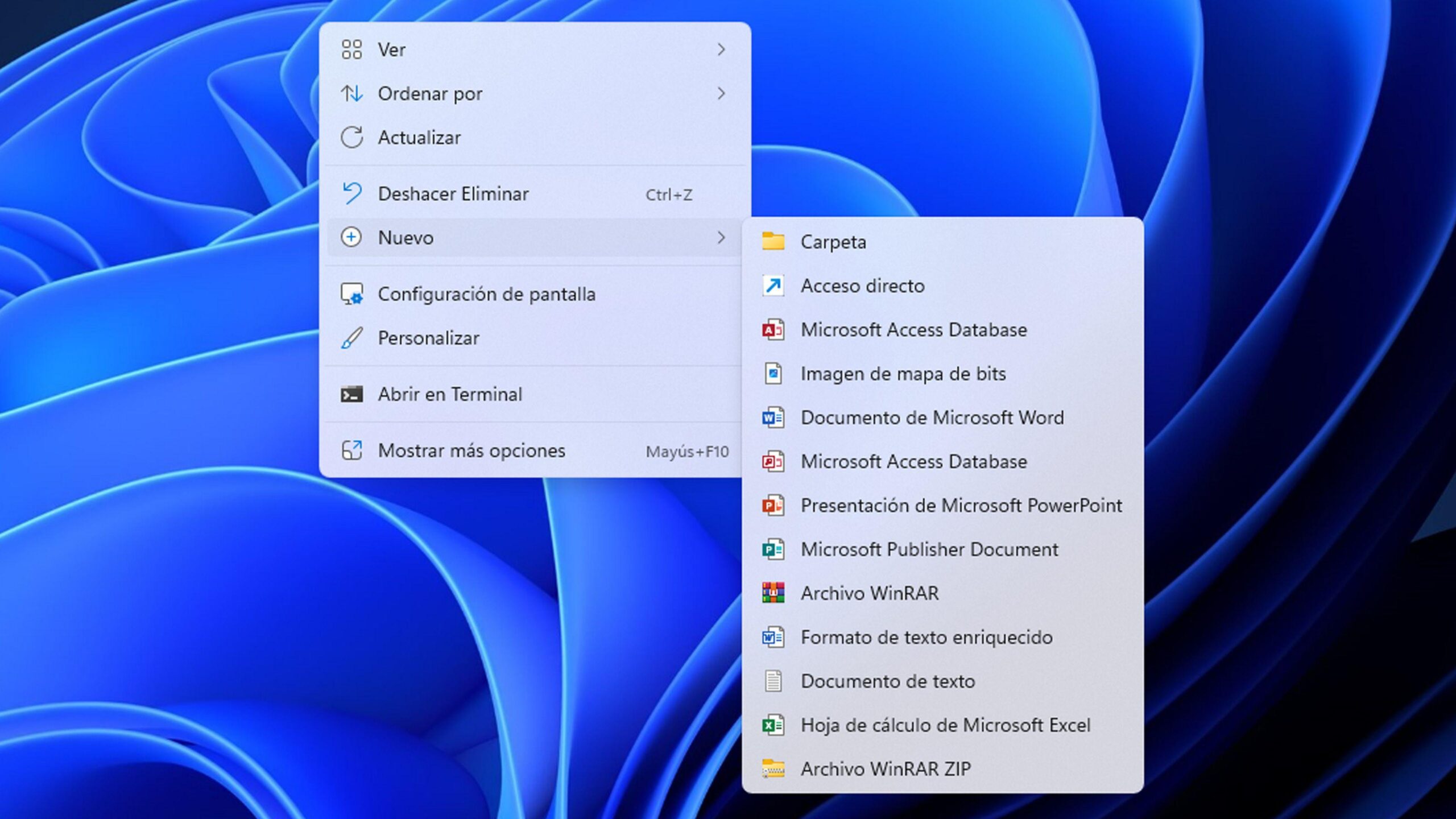 Concepto de carpeta inteligente y filtros
