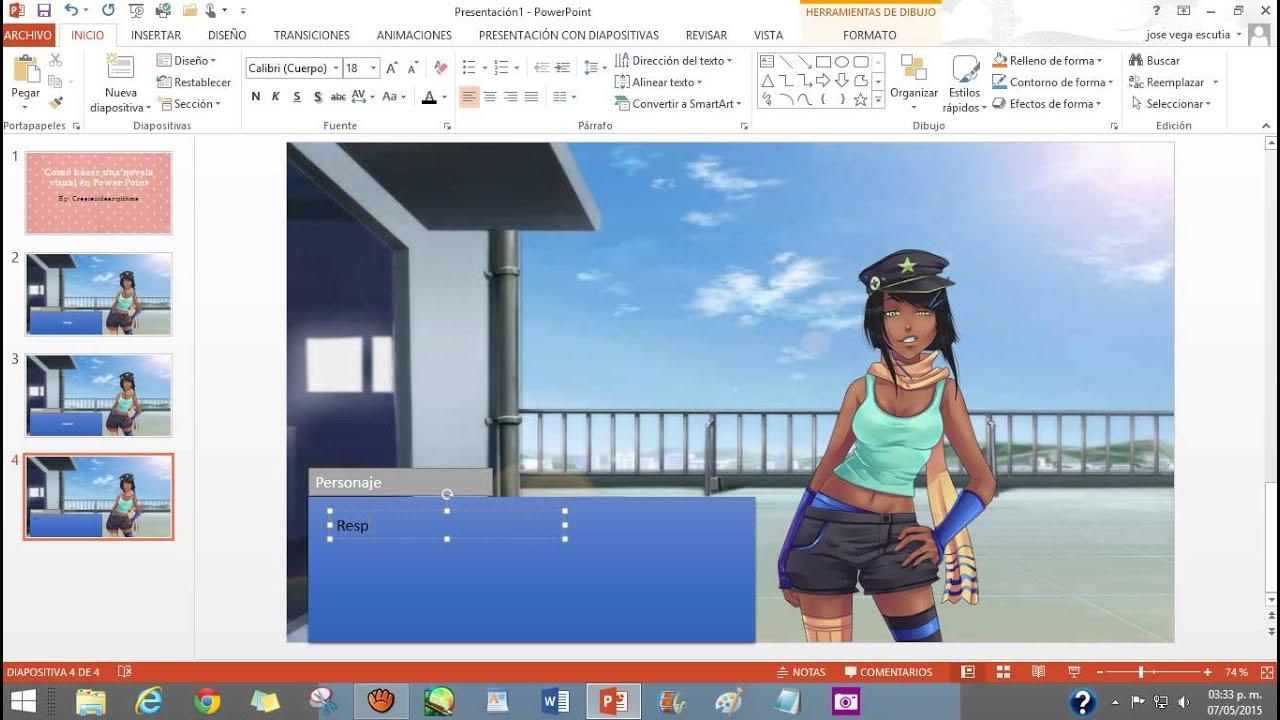 Crear una novela interactiva en PowerPoint con decisiones ramificadas