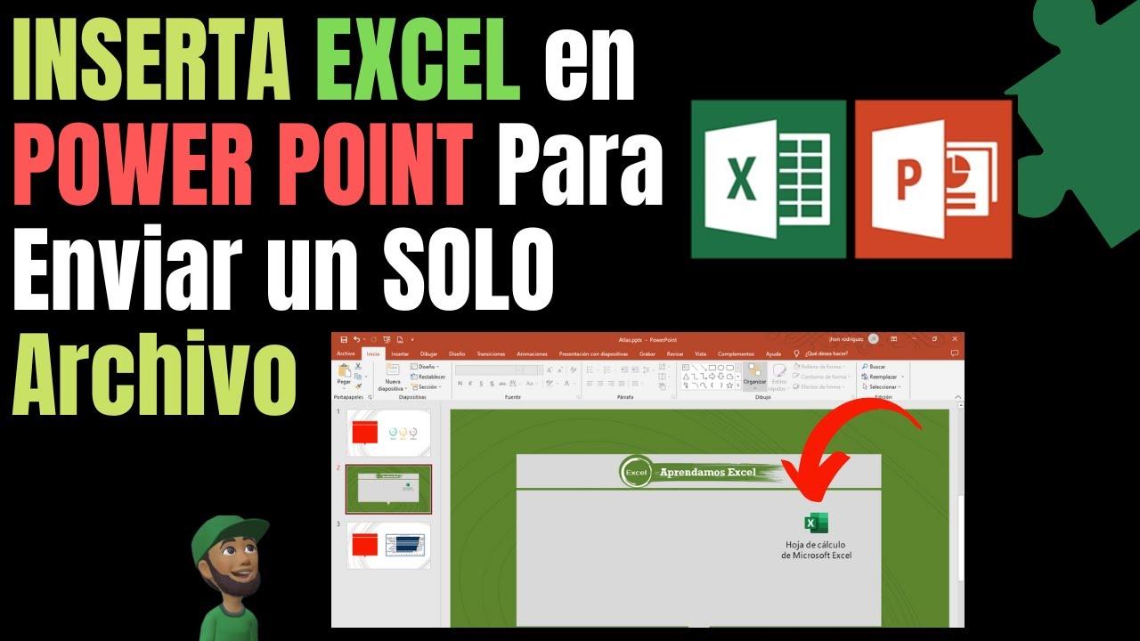 Insertar objeto Excel vinculado PowerPoint