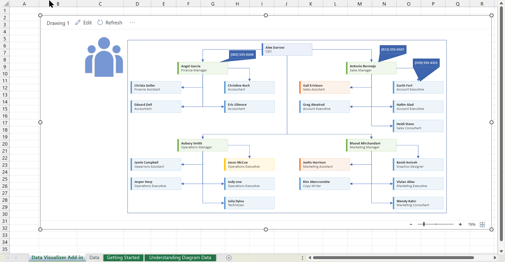 Importación rápida de datos Excel en Visio