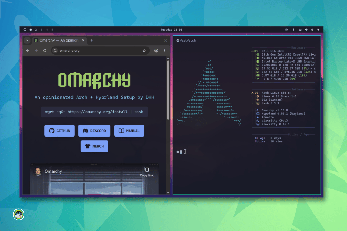 Omarchy Arch Hyprland escritorio