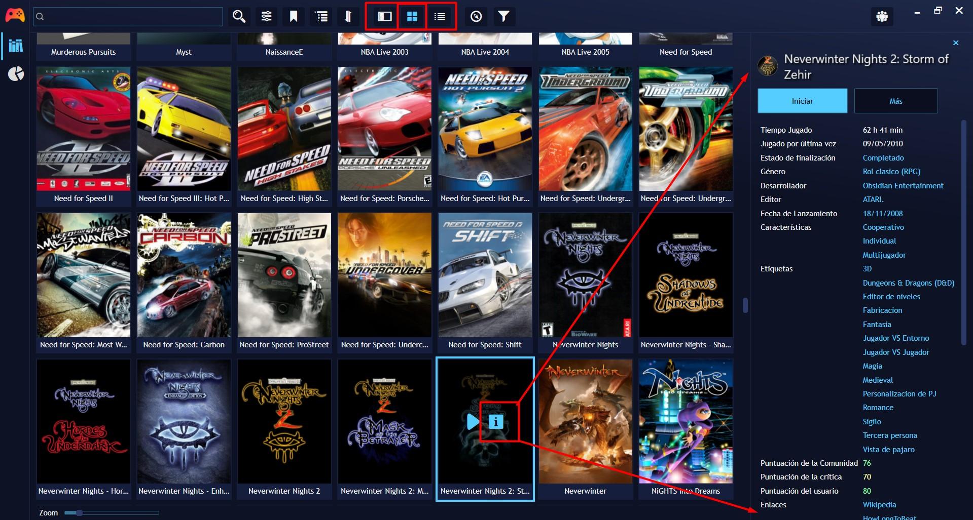 Emulación y colecciones personalizadas en LaunchBox