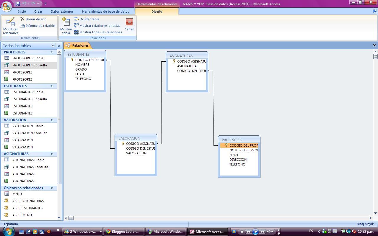 Integridad referencial en Access