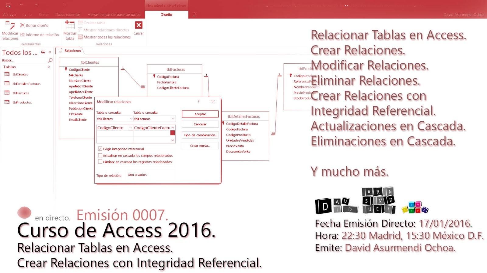Relaciones prácticas en Access