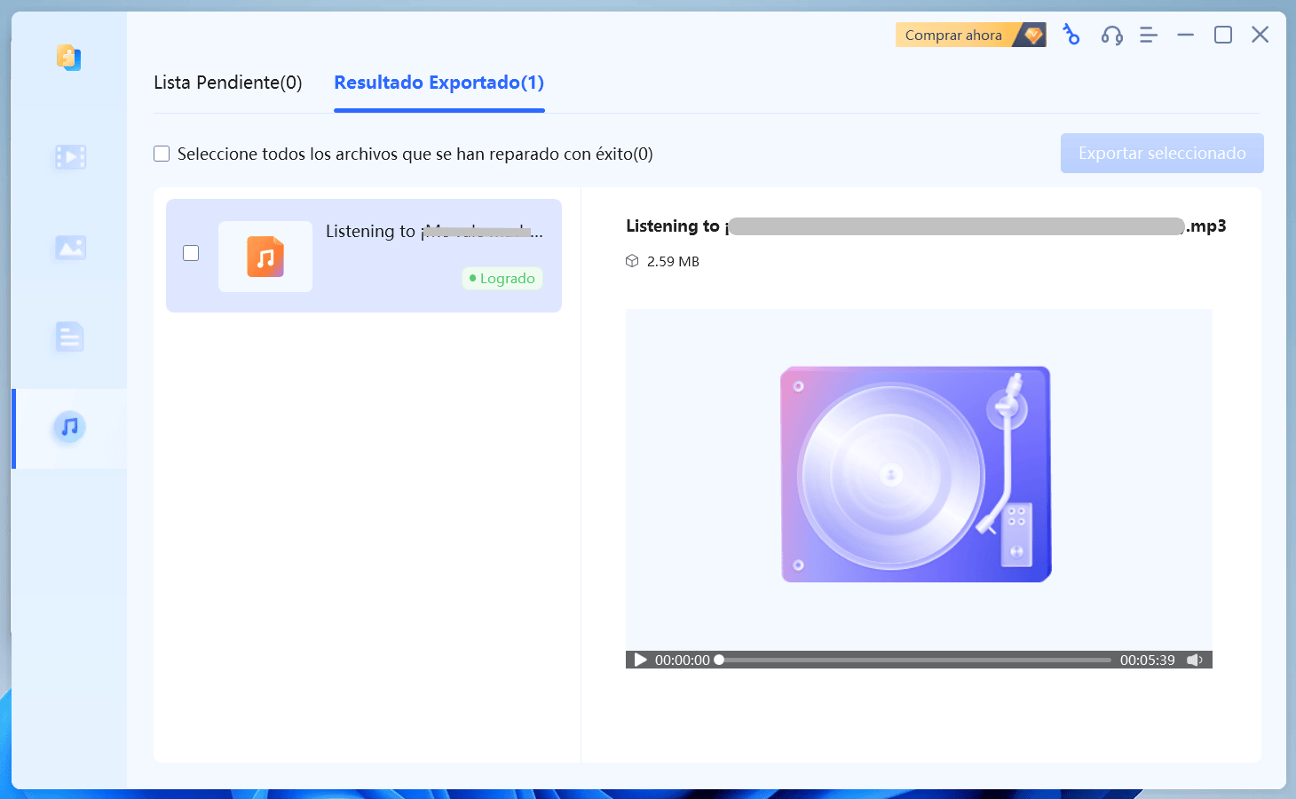 Formatos de audio en Windows