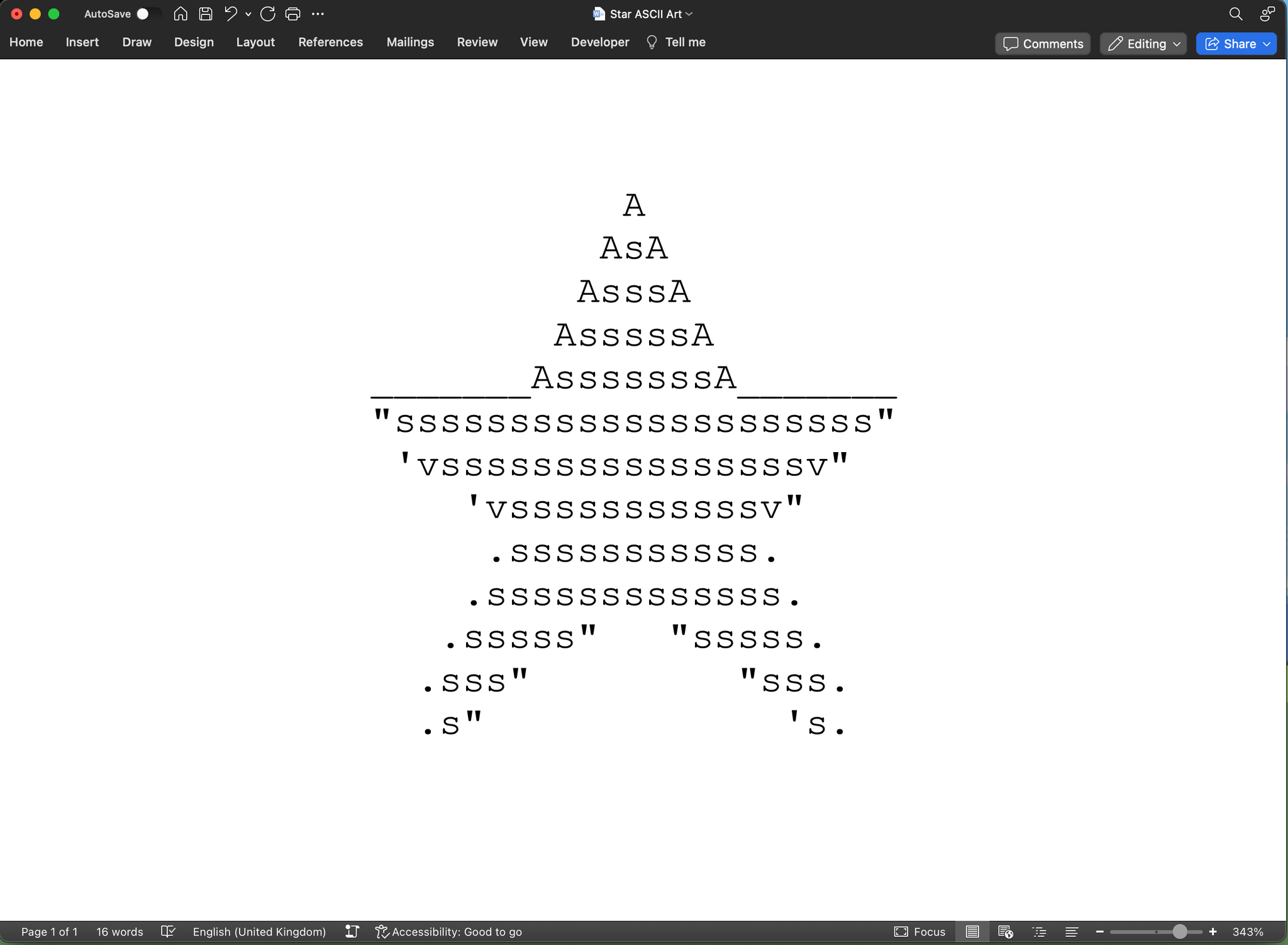Usar Excel para generar arte ASCII