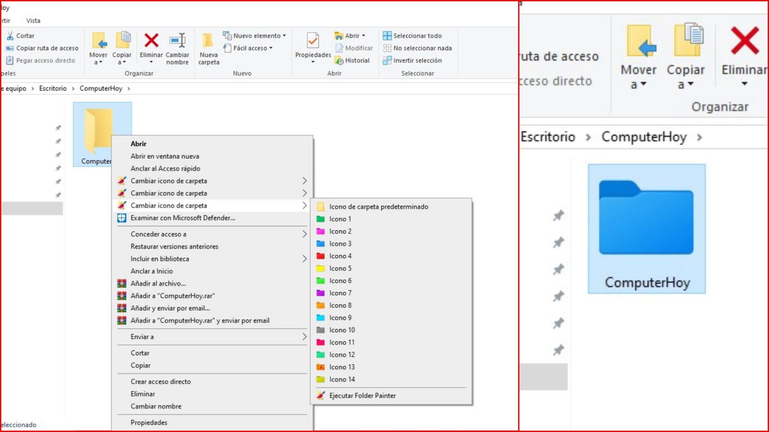 Usar etiquetas y colores en el Explorador de archivos de windows 11