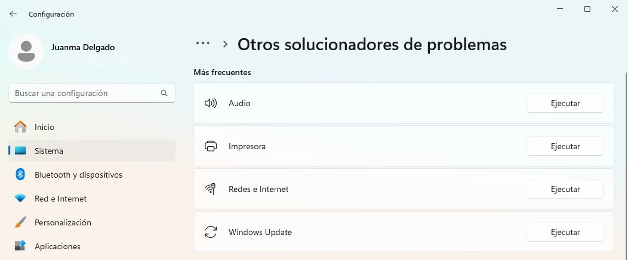solución problemas de hardware windows 11