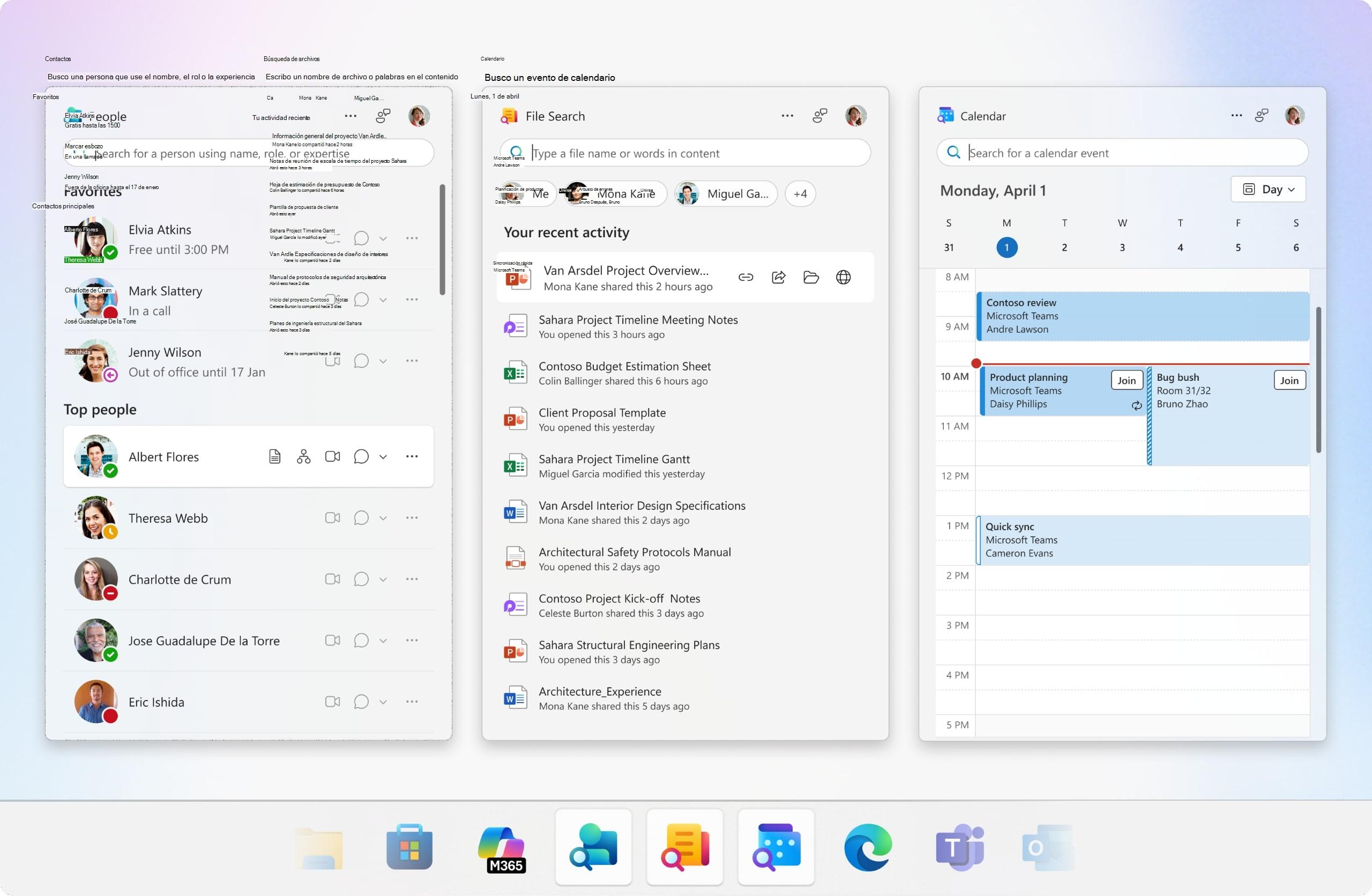 Aplicaciones incluidas en Microsoft 365 Companions