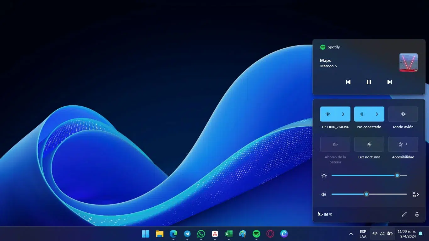 centro de actividades windows 11