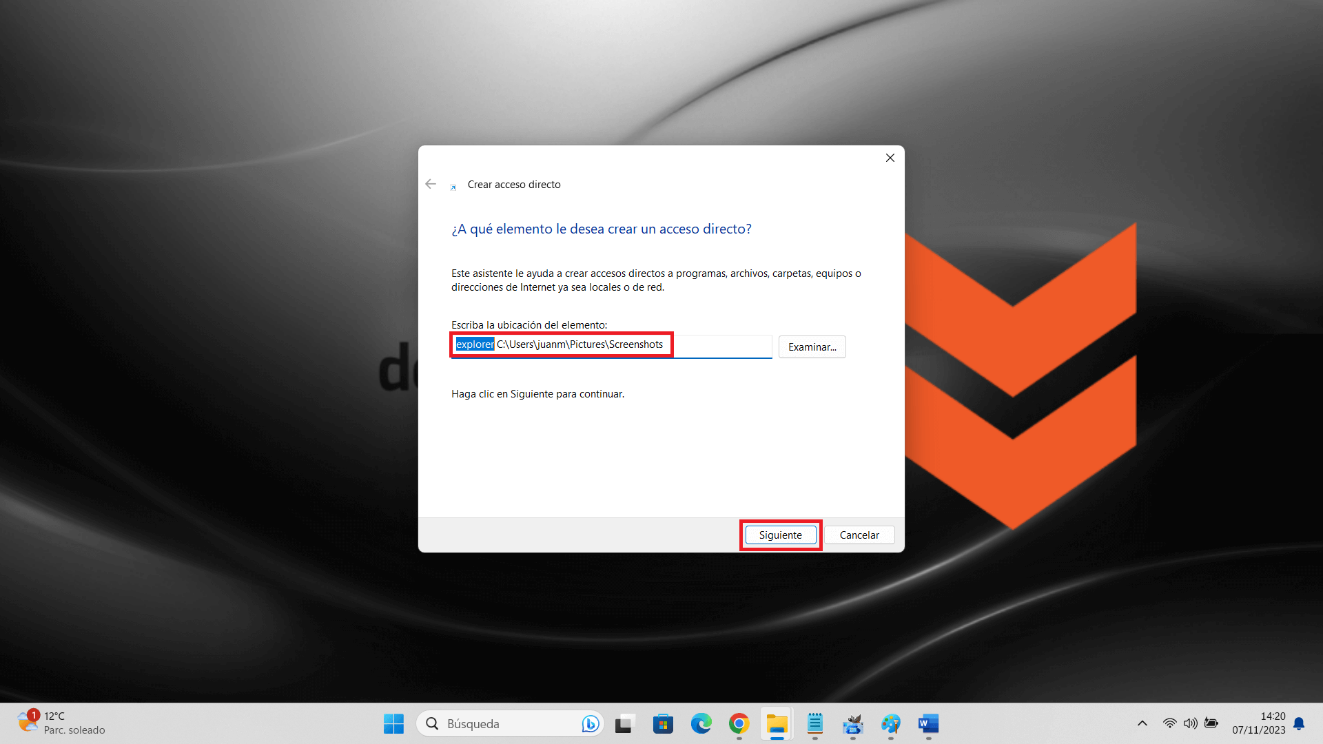 Vista Inicio y Acceso rápido en Windows 11