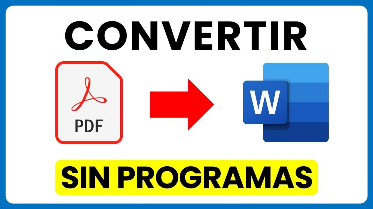Conversión de PDF a Word para editar