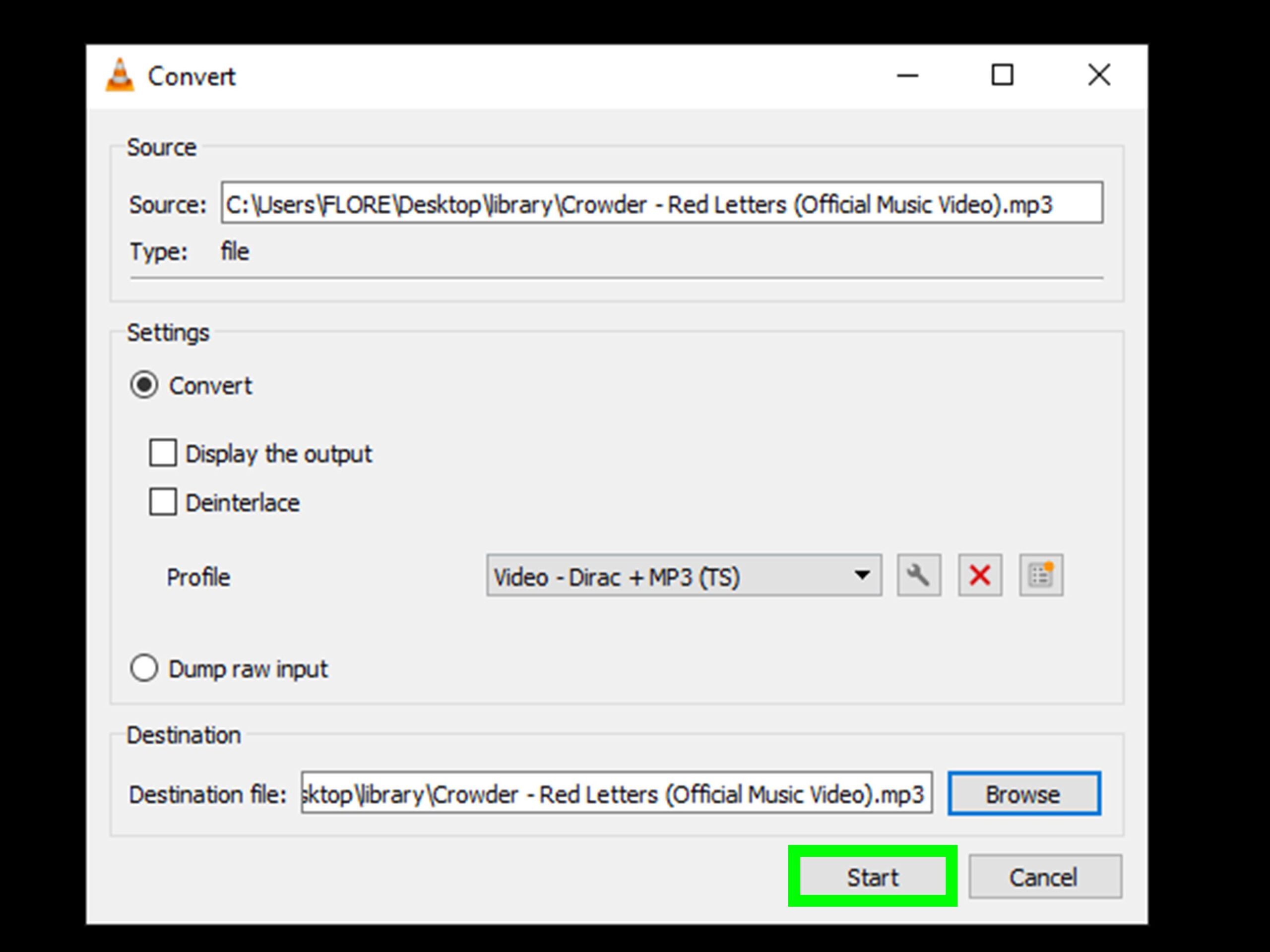 Convertir audio a MP3 en Windows 11