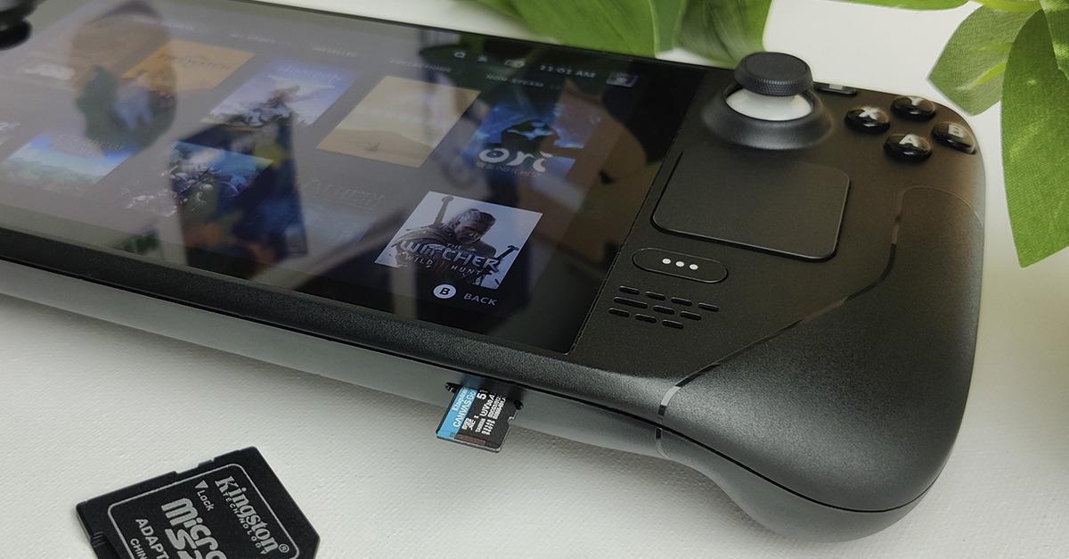 cómo elegir una tarjeta micro SD para Steam Deck