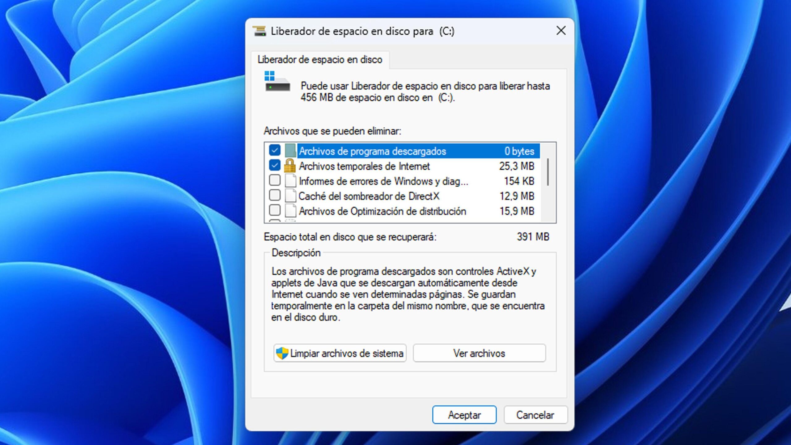 Eliminar archivos temporales en Windows 11