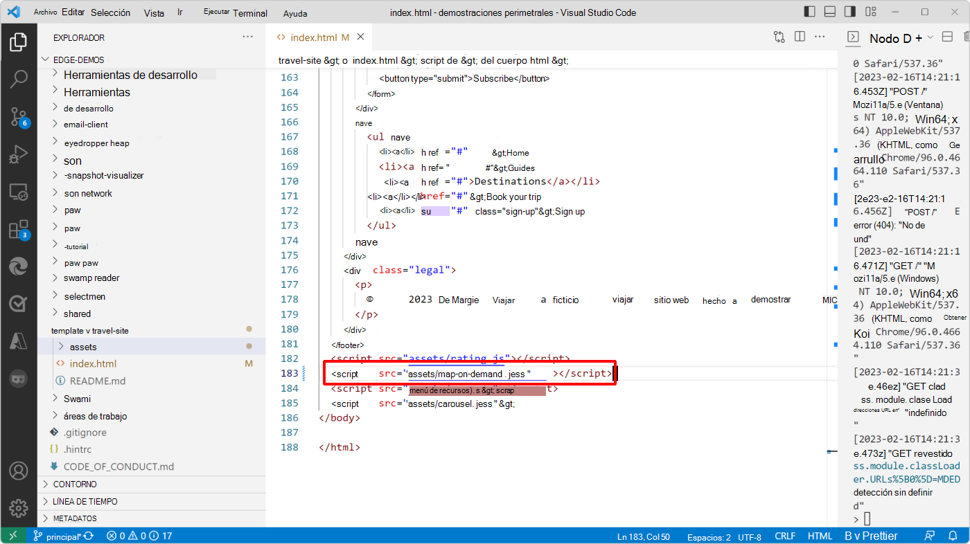 Mensajes de WebSocket bajo limitación