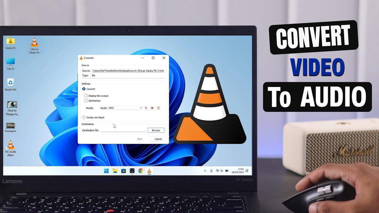 convertir vídeo mp4 en audio mp3 en windows 11