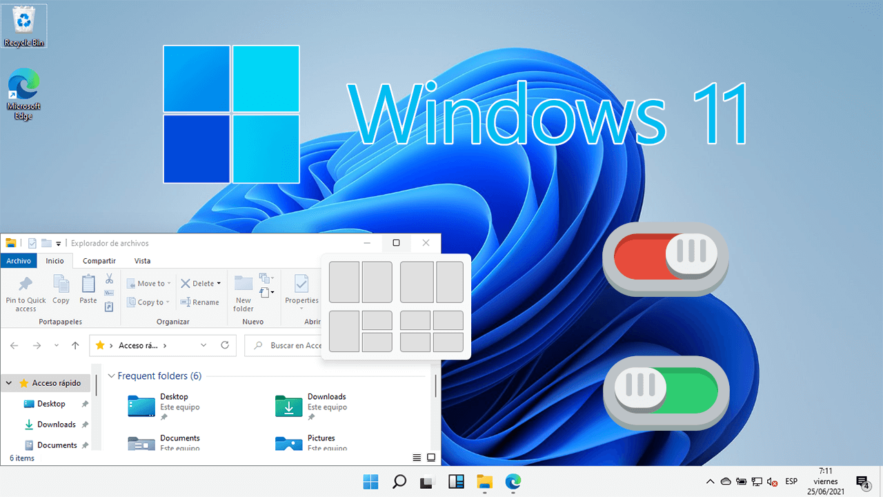 desactivar acoplamiento de ventanas en windows 11