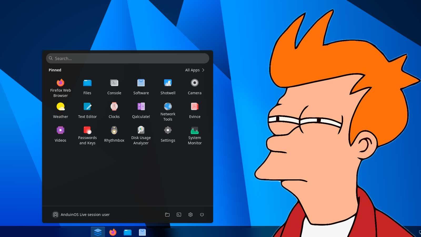 AnduinOS interfaz y escritorio GNOME