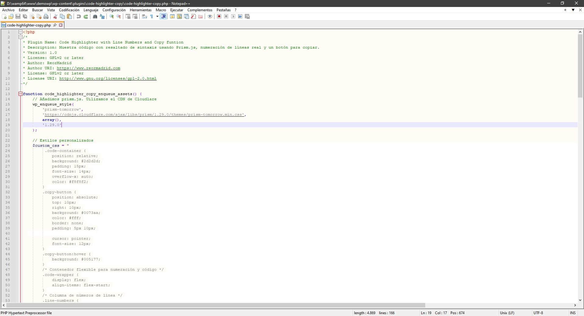 TextFX en Notepad++