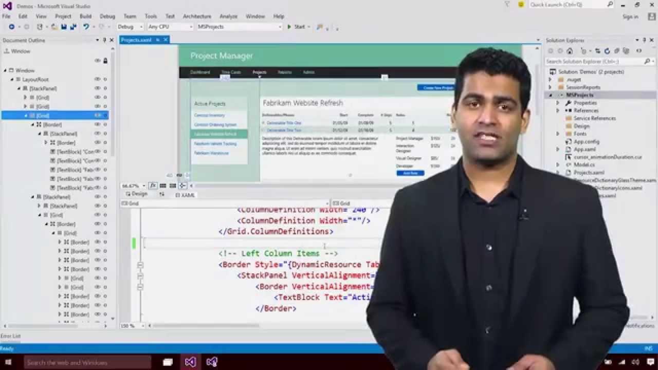 Interfaz WPF ilustración