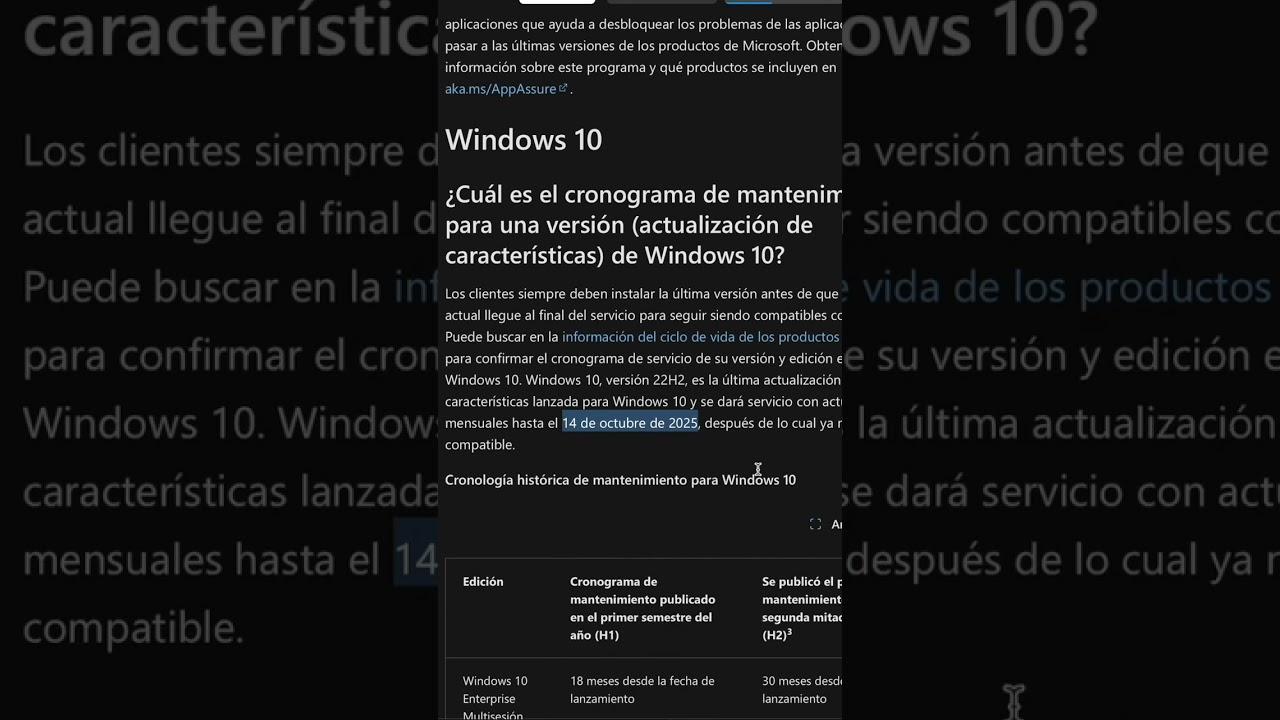 Requisitos y limitaciones ESU