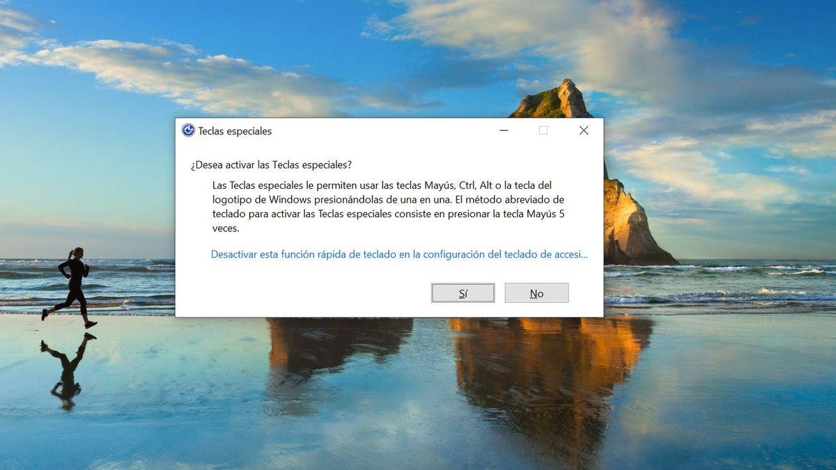 Opciones de teclado en Windows para accesibilidad
