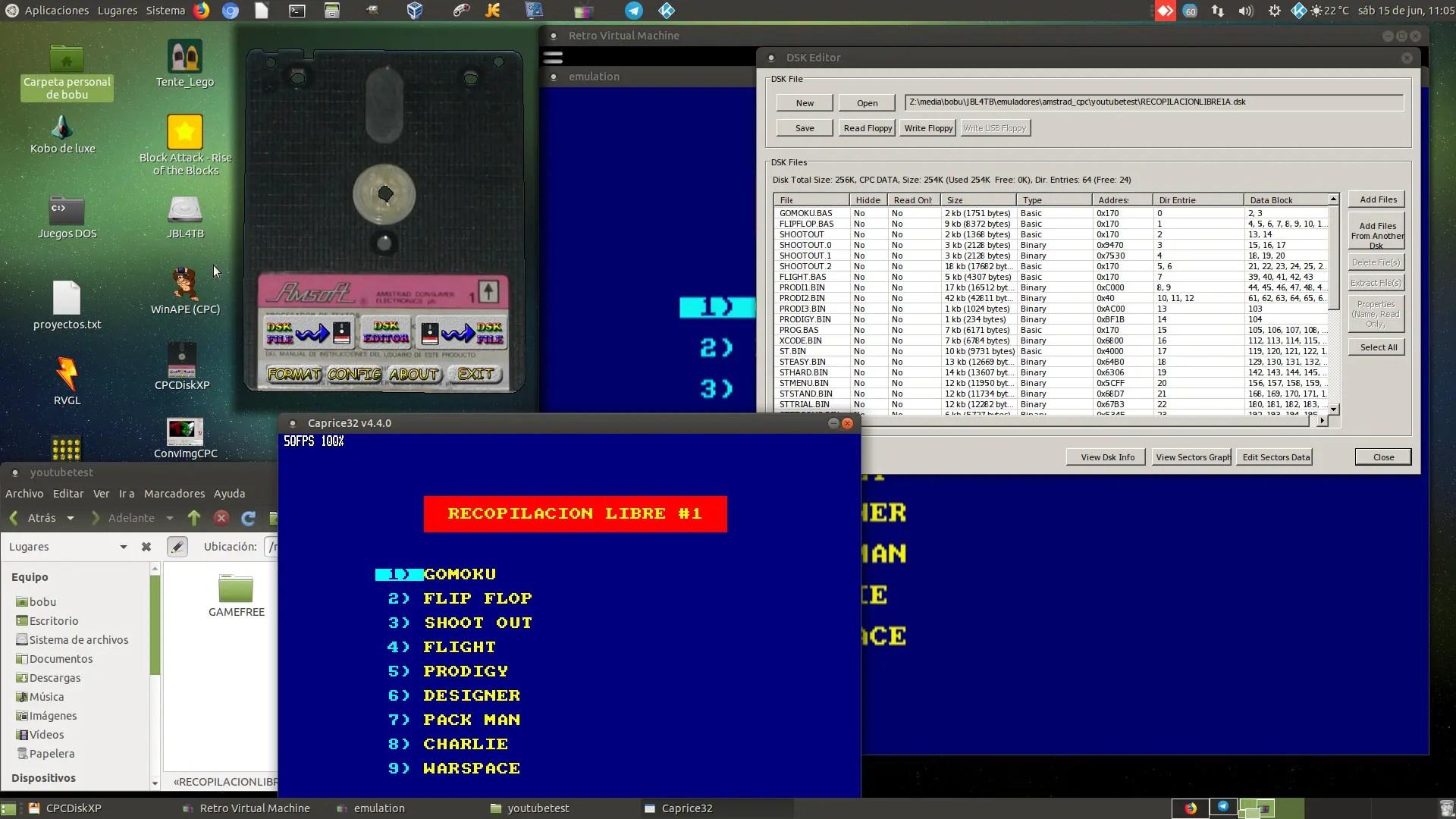 Uso de CPDWrite con archivos DSK