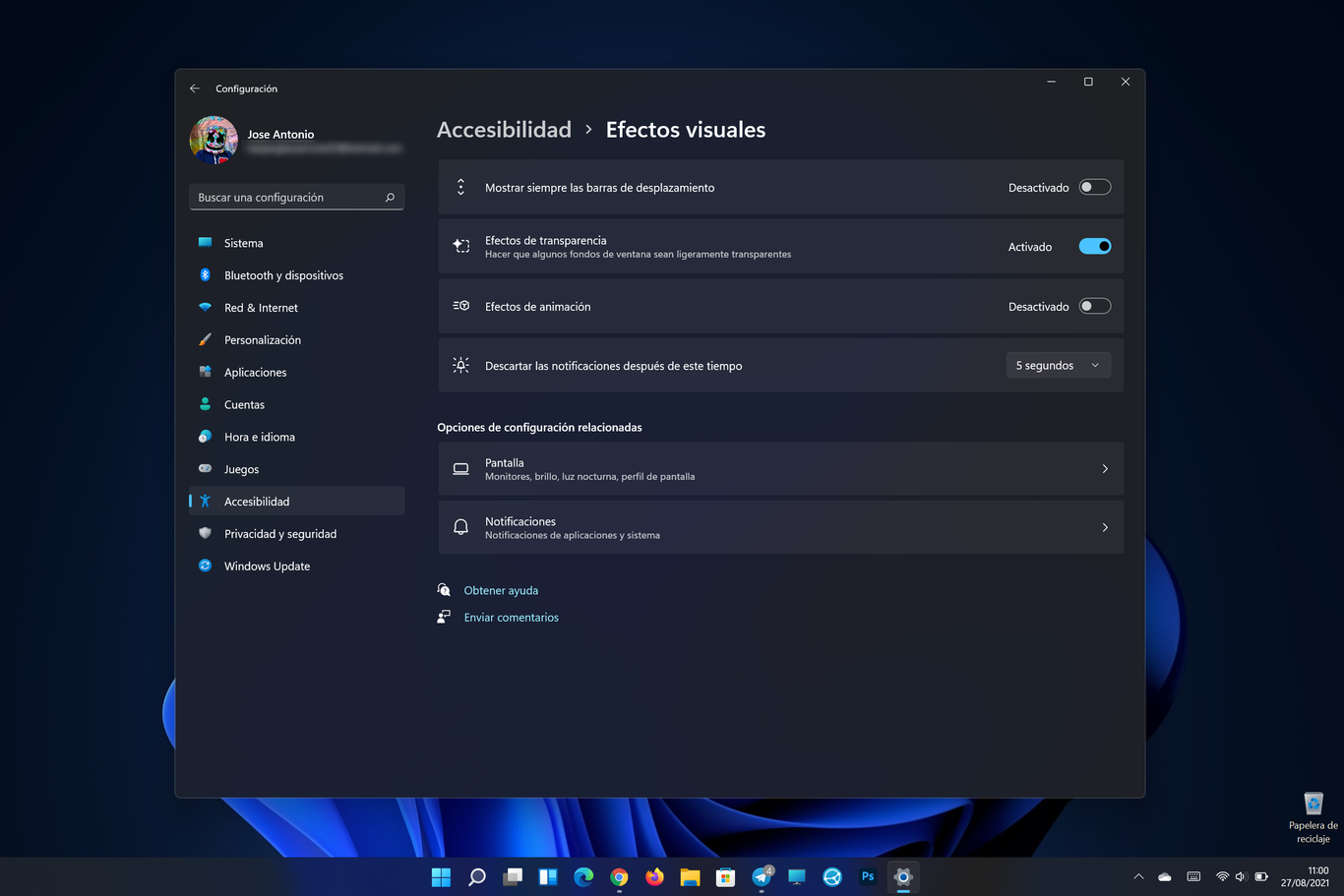 Qué es una superposición en Windows 11