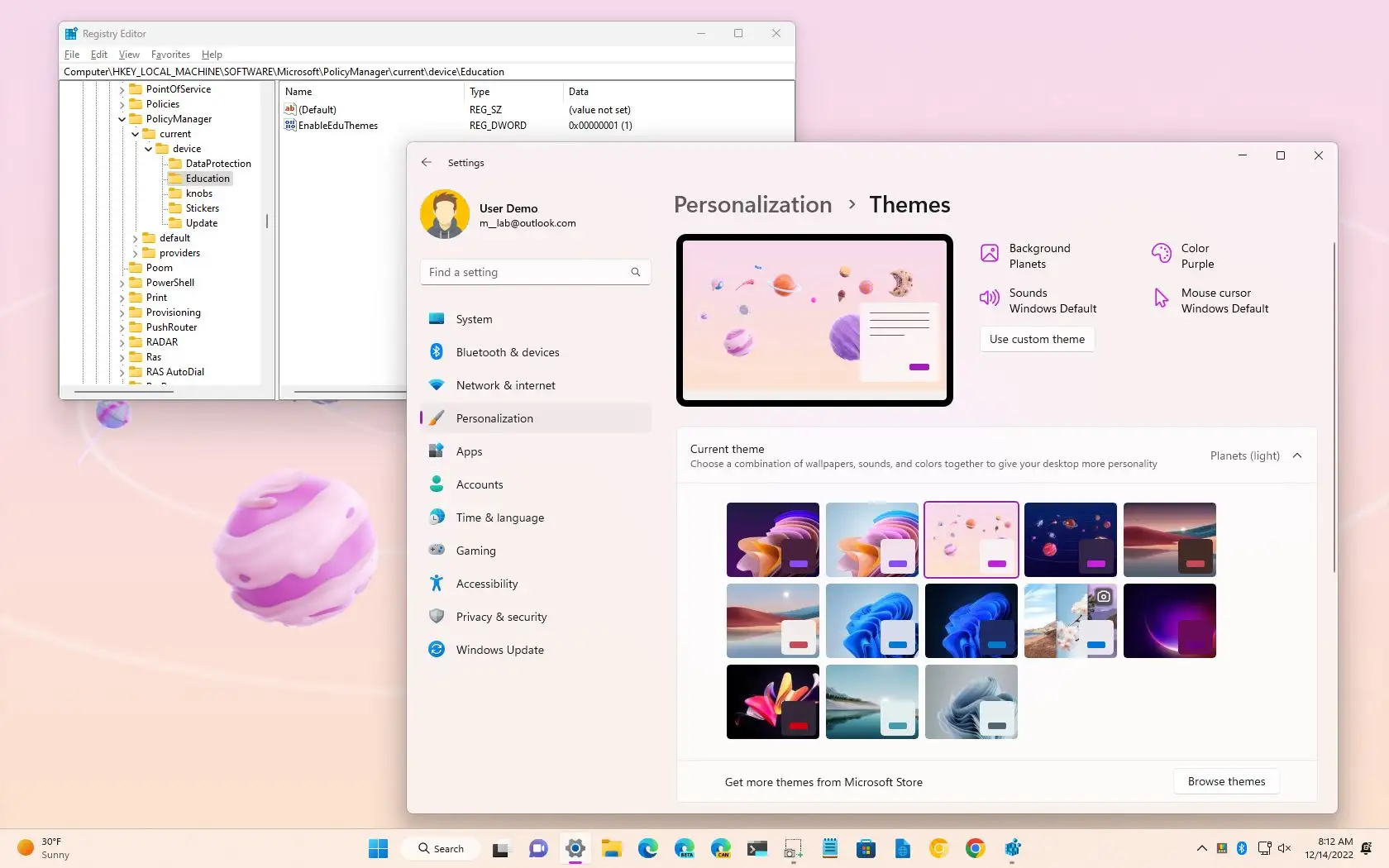 temas windows 11