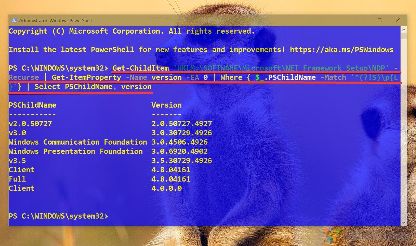 Comando Get-ItemProperty en PowerShell
