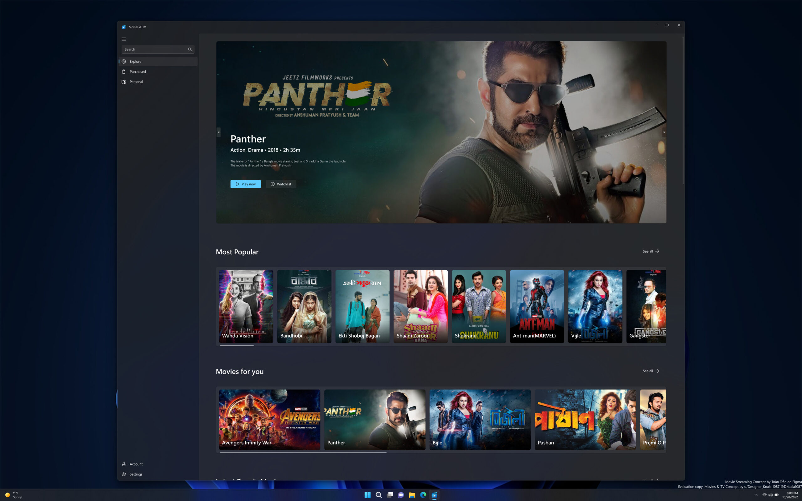 windows 11 Movies & TV