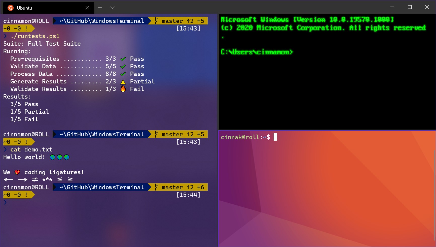 windows terminal shells