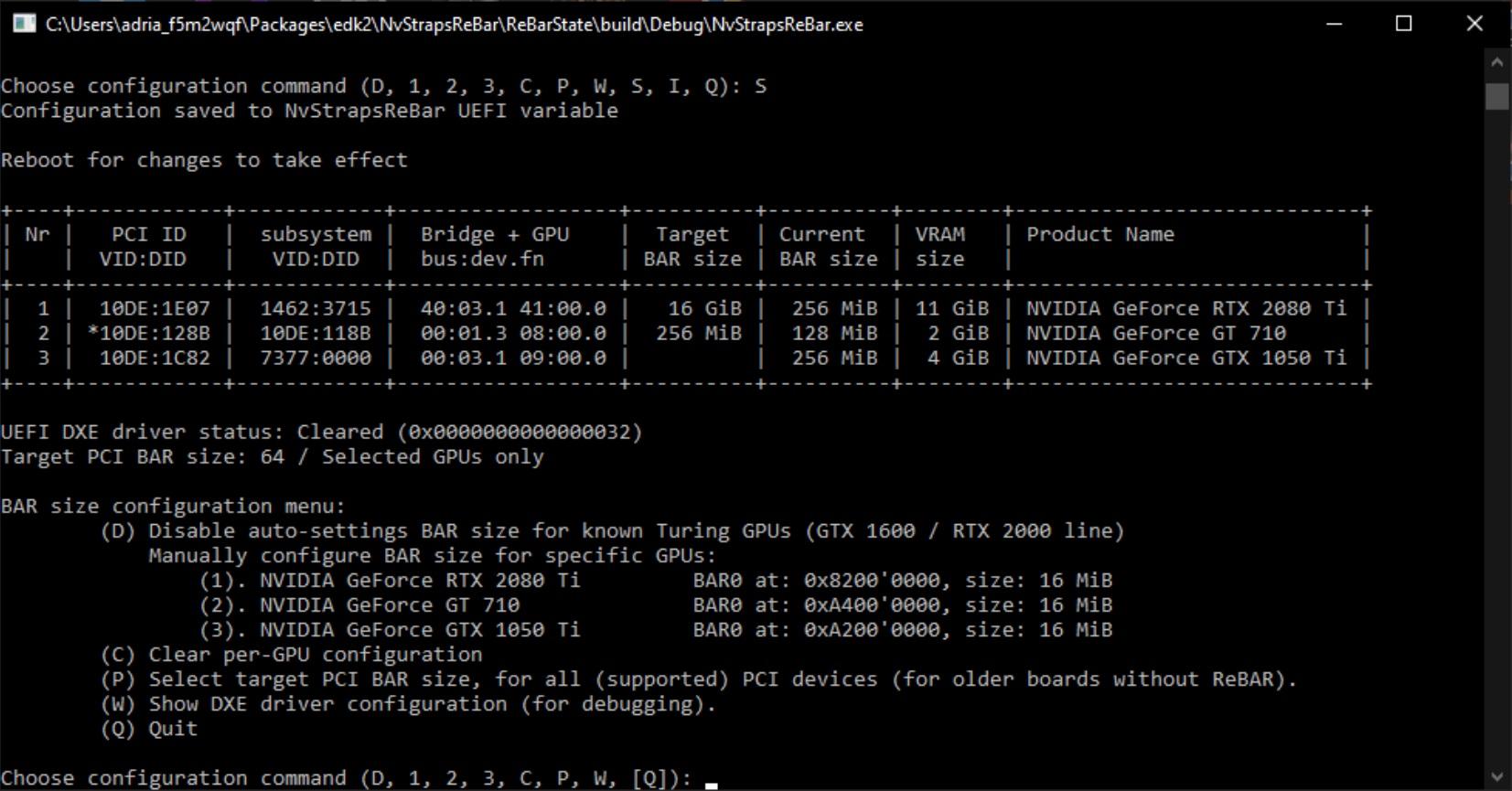 Compatibilidad de ReBAR y requisitos UEFI