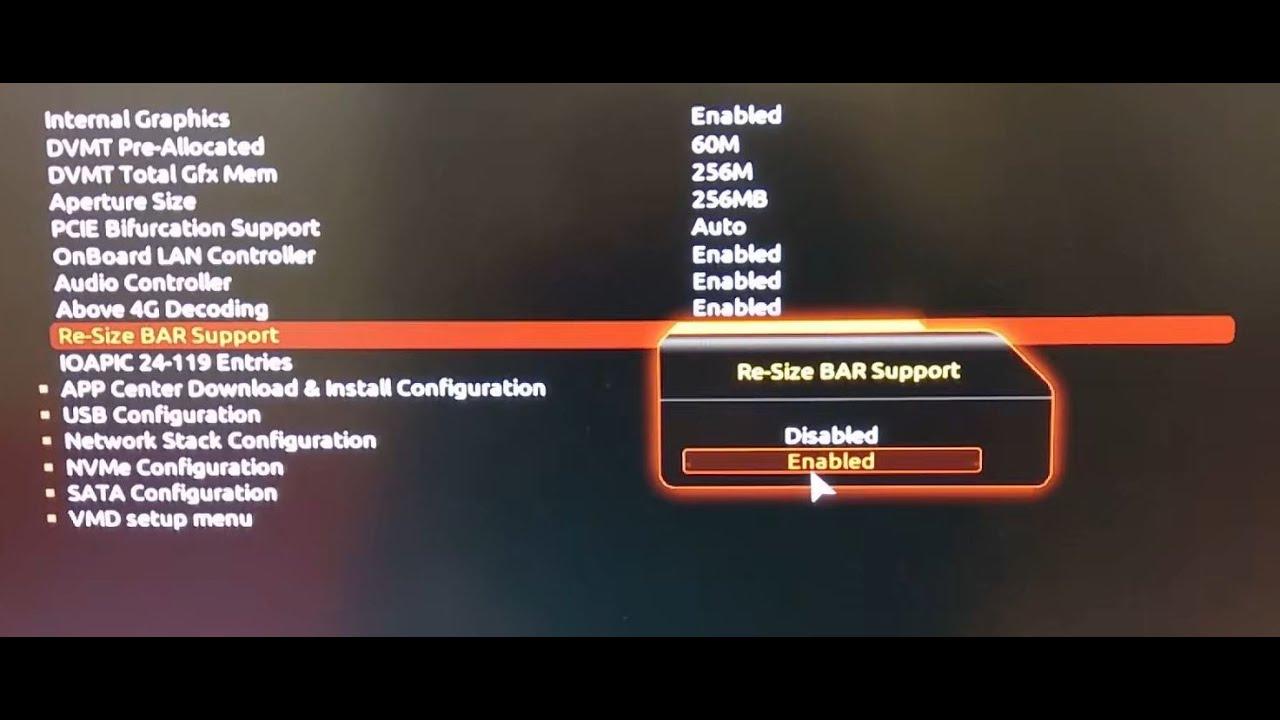 Activar Resizable BAR en UEFI