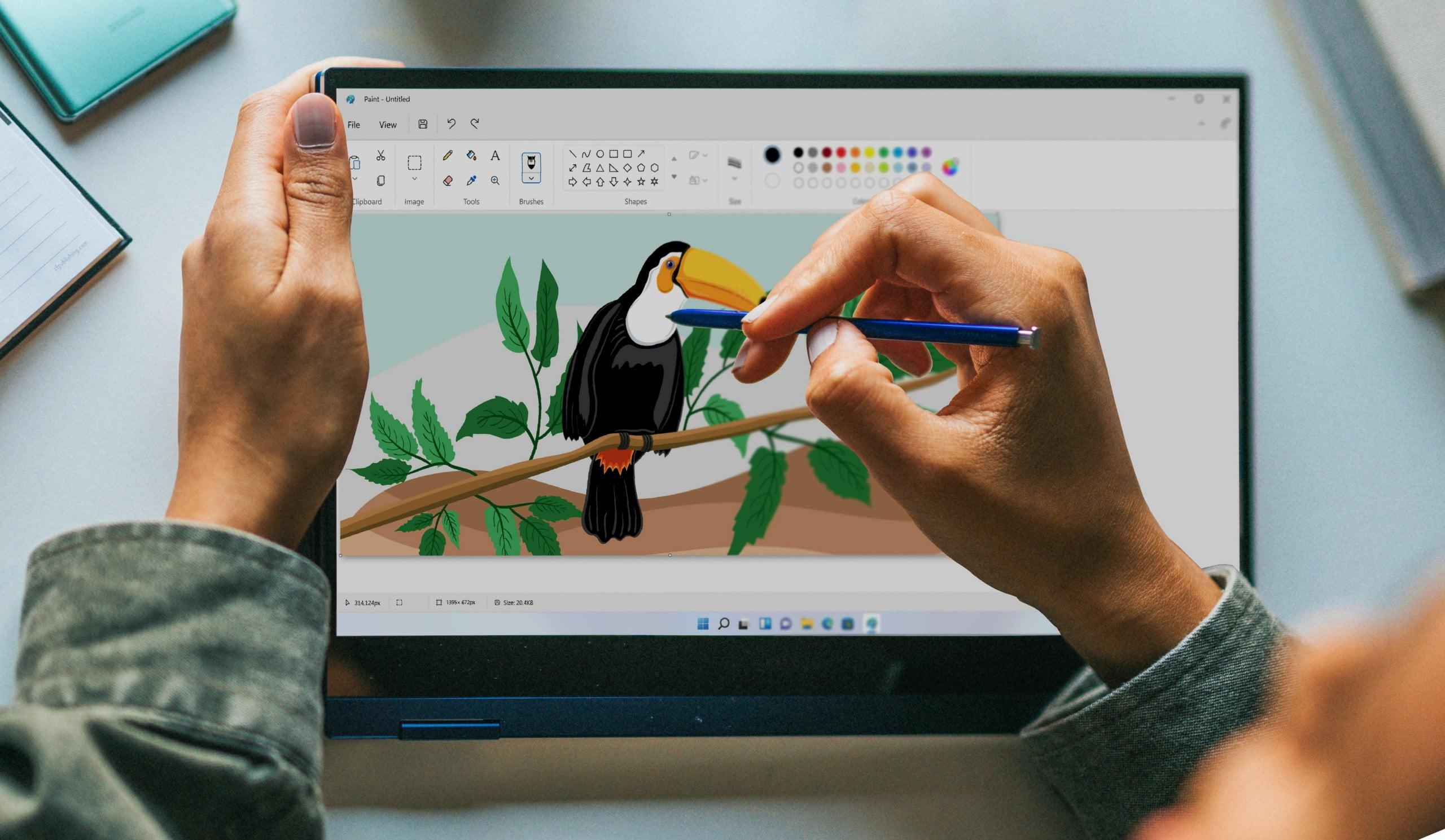 Modo oscuro en Windows 11 para Paint