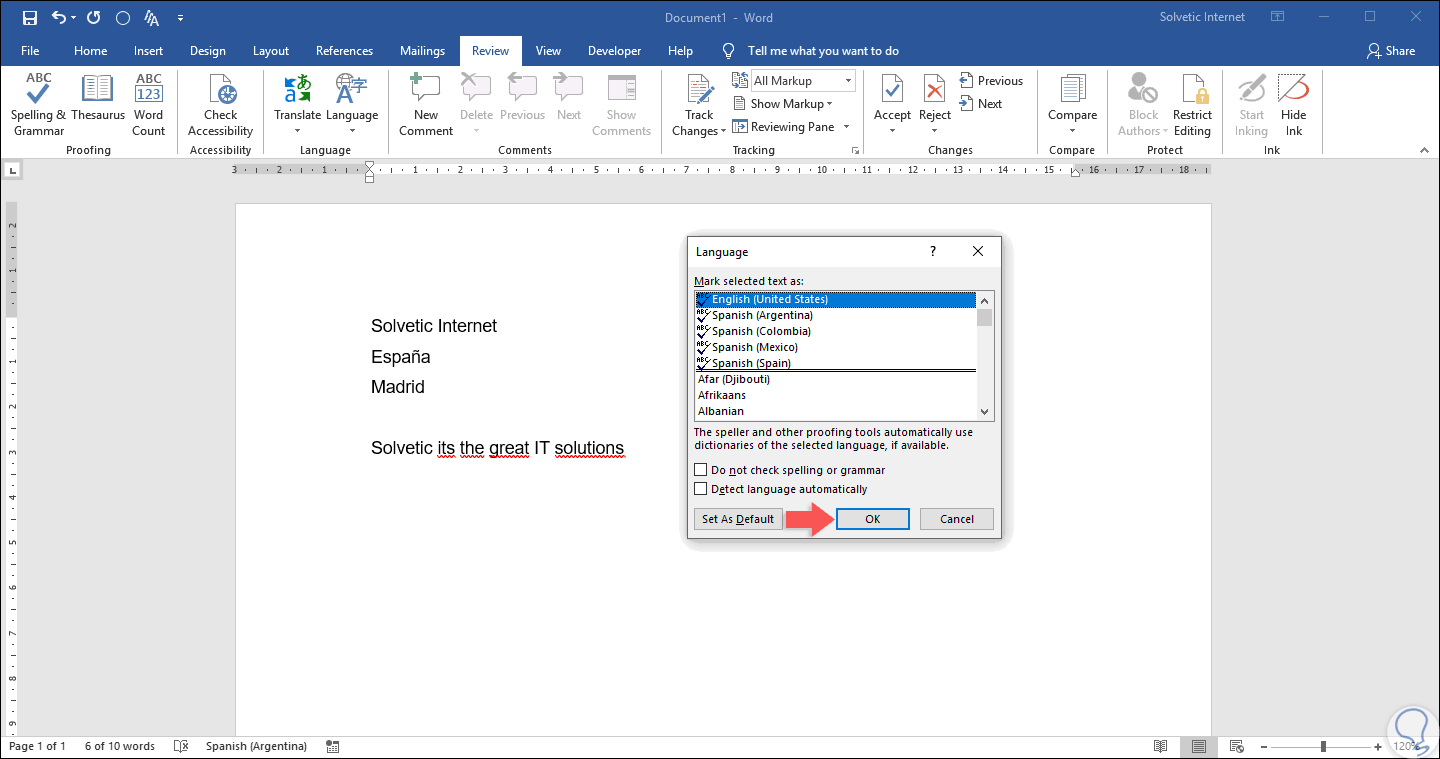 Configuración de idioma y teclado en Windows