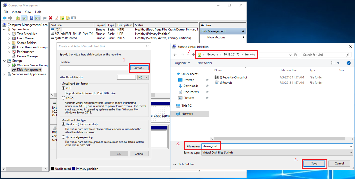 Windows Backup hacia NAS