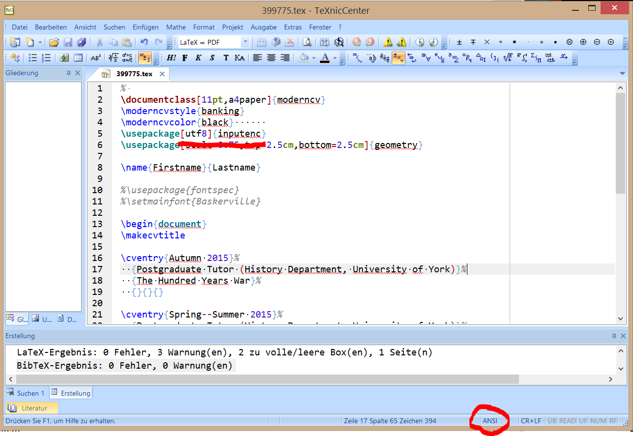 Diagnóstico de codificación en Windows