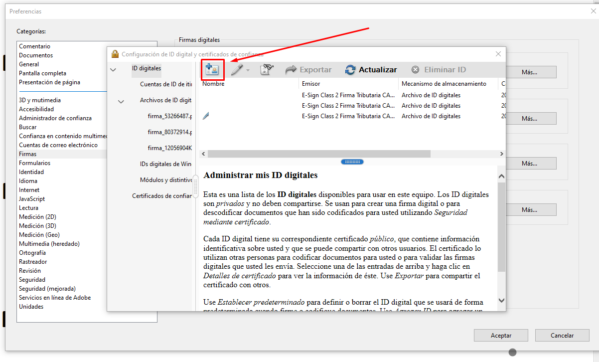 Firmar documentos en Office y PDF