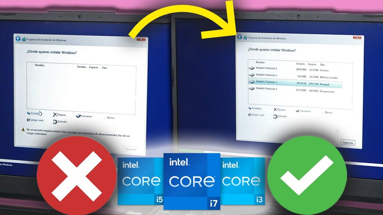 Instalador de Windows 11 no detecta disco