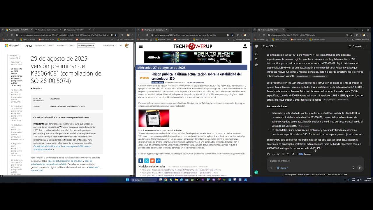 actualizaciones KB5065426 y KB5064081 generan problemas de reproducción de contenido DRM