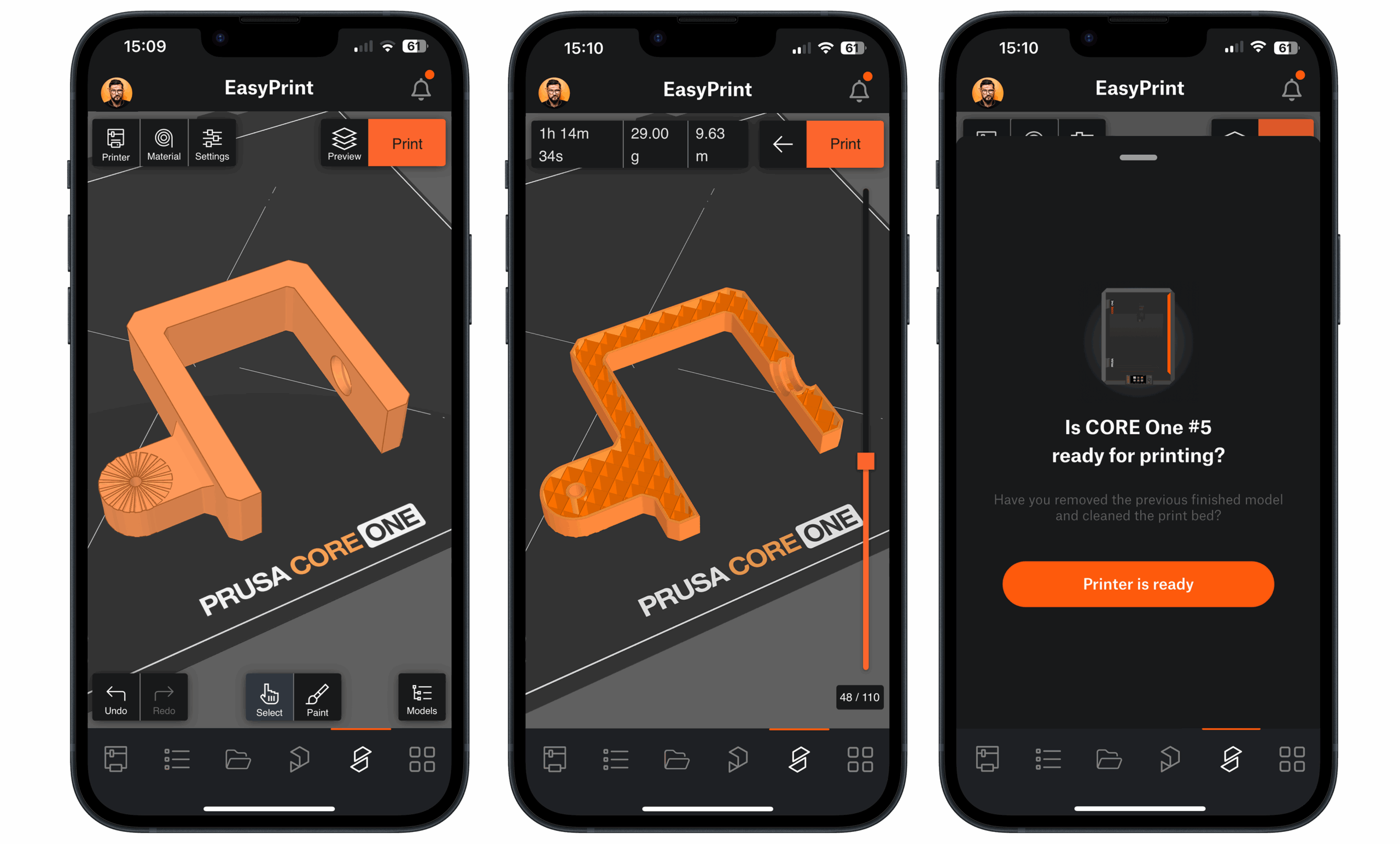 Aplicación para impresión 3D compatible con múltiples impresoras