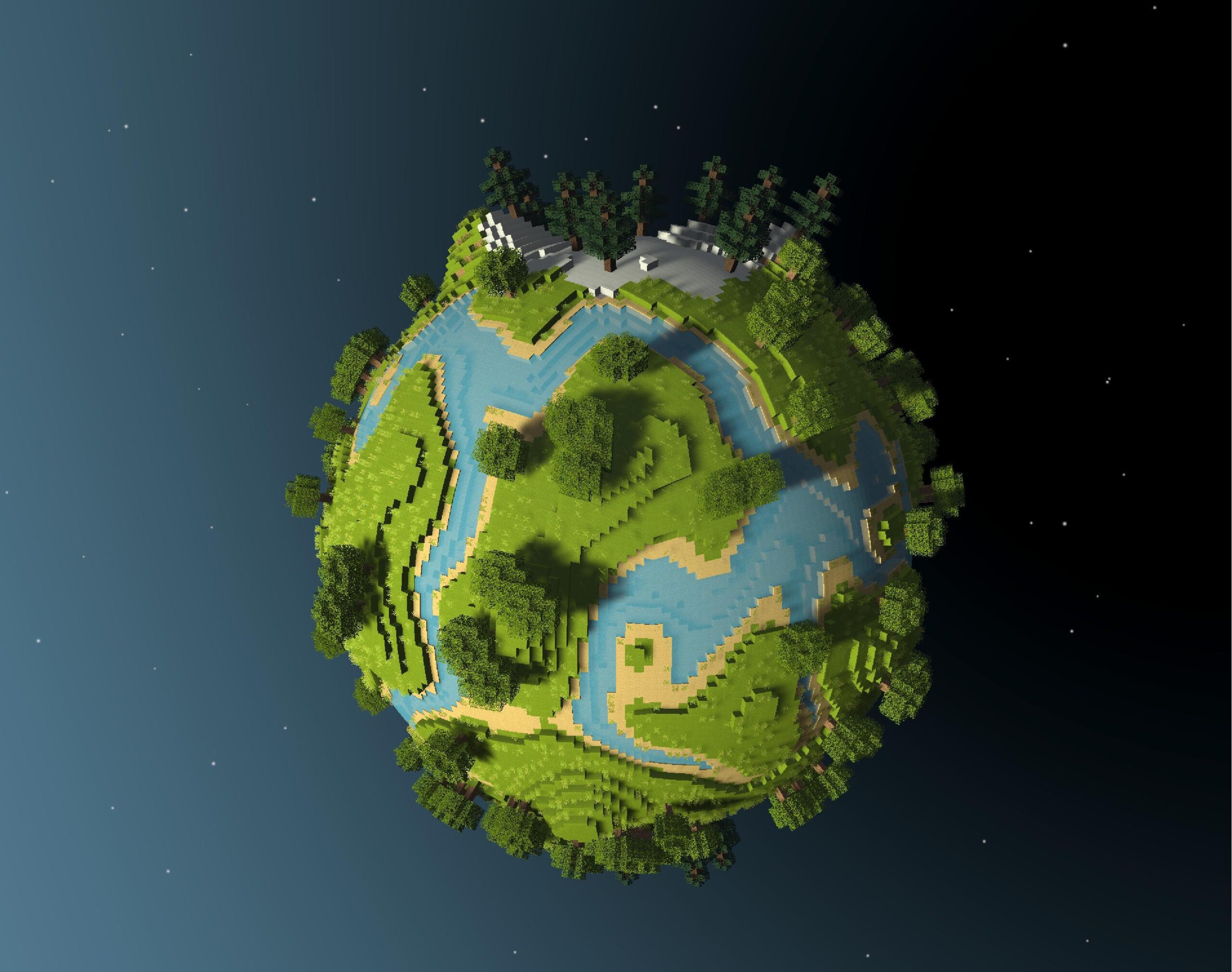 bowerbyte blocky planet estilo MInecraft