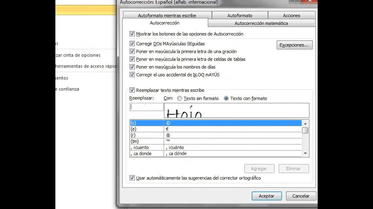Diccionarios personalizados en Microsoft Word