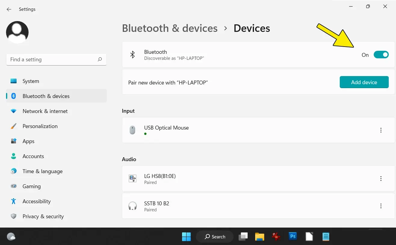Desemparejar dispositivo Bluetooth en Windows
