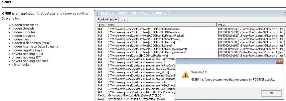 Conceptos de rootkits y tipos