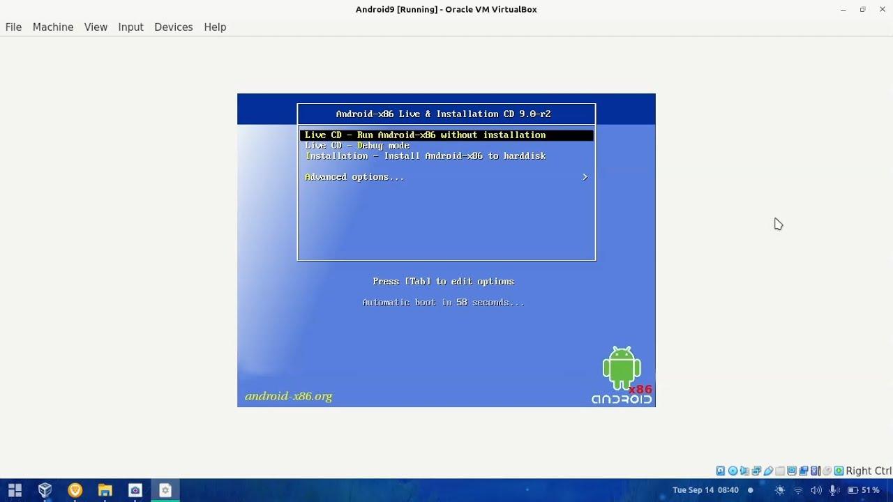 VMware y Android-x86